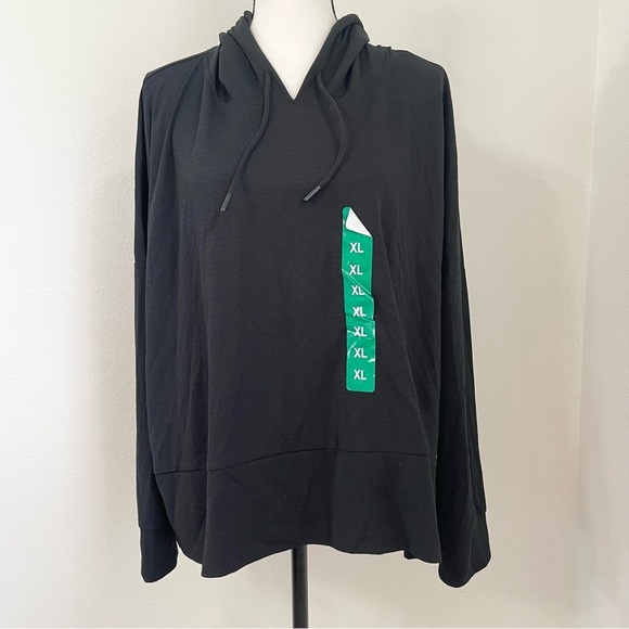 NWT MONDETTA Womens Black Sweater Hoodie. Size XL - Picture 1 of 13